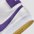 Load image into Gallery viewer, Nike SB Zoom Blazer Mid ISO Skate Shoes White / Court Purple
