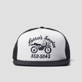 Load image into Gallery viewer, By Parra Moto Service 5 Panel Hat Black