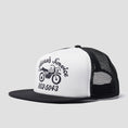 Load image into Gallery viewer, By Parra Moto Service 5 Panel Hat Black
