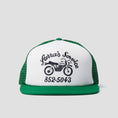 Load image into Gallery viewer, By Parra Moto Service 5 Panel Hat Green