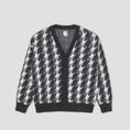 Load image into Gallery viewer, Polar Louis Cardigan Houndstooth Grey