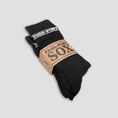 Load image into Gallery viewer, Passport Hi Sox Socks 3 Pack R42 Black