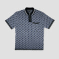 Load image into Gallery viewer, PassPort Stacked Tilde Polo S/S Knit Navy