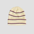 Load image into Gallery viewer, Skateboard Cafe Stripe Fold Beanie Cream