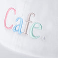 Load image into Gallery viewer, Skateboard Cafe Wayne Embroidered 6 Panel Cap White