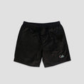 Load image into Gallery viewer, Skateboard Cafe Wayne Embroidered Swim Shorts Black

