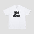 Load image into Gallery viewer, Slam City Skates Classic Logo T-Shirt White / Black