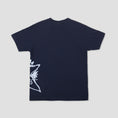 Load image into Gallery viewer, Slam City Skates Side Swank Star T-Shirt Navy