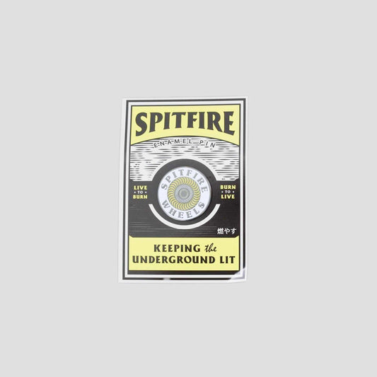 Spitfire OG Circle Lapel Pin Yellow