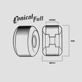 Load image into Gallery viewer, Spitfire 58mm 101DU Formula Four Conical Full Wheels Natural