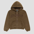 Load image into Gallery viewer, Stussy Faded Graphic Zip Hood Olive