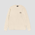 Load image into Gallery viewer, Stussy Raglan Thermal Longsleeve T-Shirt Bone