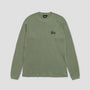Stussy Raglan Thermal Longsleeve T-Shirt Sage