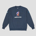 Load image into Gallery viewer, Dancer Fainting Crewneck Heather Navy