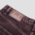 Load image into Gallery viewer, PassPort Workers Club Denim Short OverDye Wine