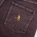Load image into Gallery viewer, PassPort Workers Club Denim Short OverDye Wine