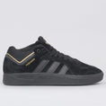 Load image into Gallery viewer, adidas Tyshawn Shoes Core Black / Core Black / Gold Metallic