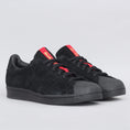 Load image into Gallery viewer, adidas X Thrasher Superstar Adv Shoes Core Black / Scarlet / Gold Metallic