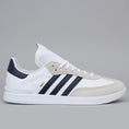 Load image into Gallery viewer, Adidas Samba ADV Shoes Footwear White / Collegiate Navy / Metallic Gold