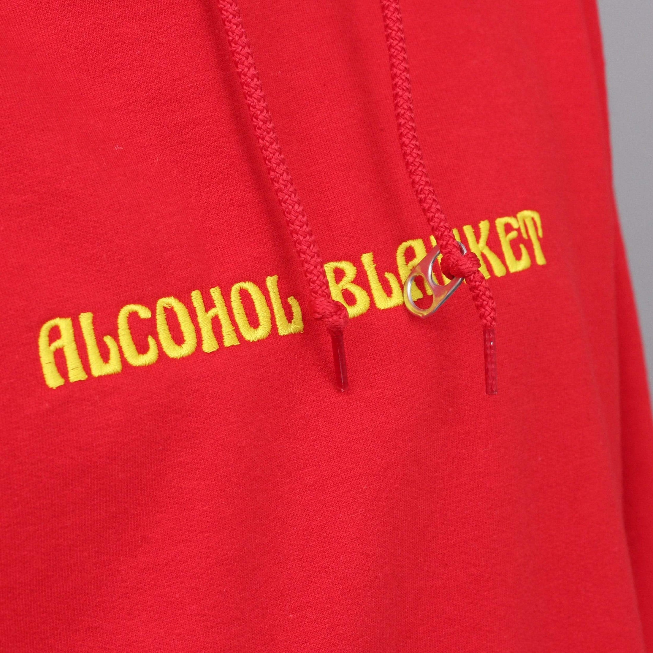 Alcohol Blanket Logo Hood Red