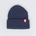 Load image into Gallery viewer, Anti Hero Blackhero Clip Label Cuff Beanie Navy / Red