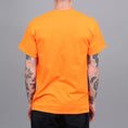 Load image into Gallery viewer, Blast Skates Mascot Doodle T-Shirt Fluro Orange