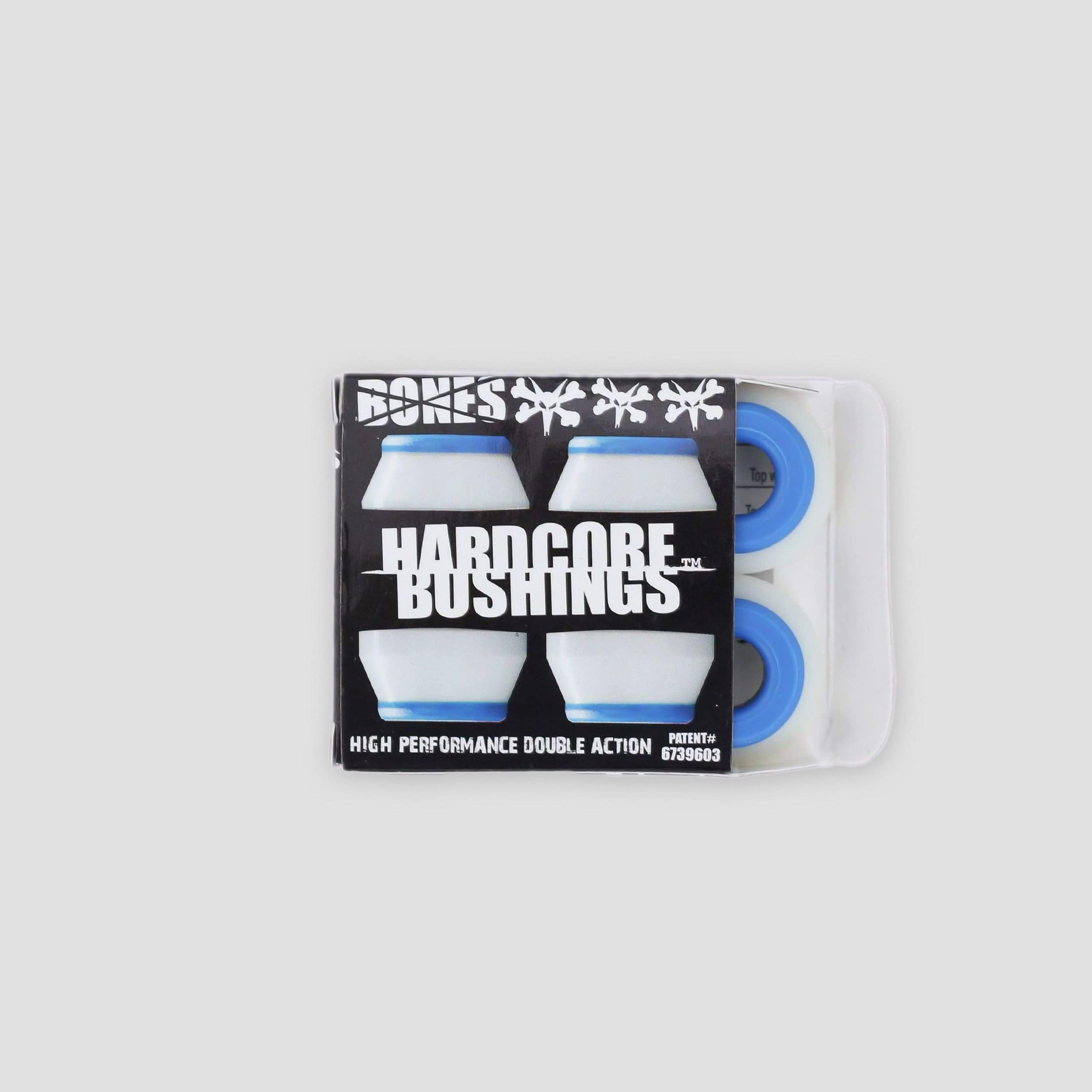Bones 'Hardcore' Bushings Soft - Lot De 2 Gommes Pour Trucks De Skate (Blue/ White, 91A Bones 'Hardcore' Bushings Soft - Lot De 2 Gommes Pour Trucks De Skate (Blue/ White, 91A