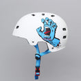 Load image into Gallery viewer, Bullet X Santa Cruz Screaming Hand Helmet Matt White