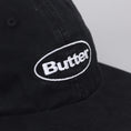 Load image into Gallery viewer, Butter Goods Washed Badge 6 Panel Cap Black