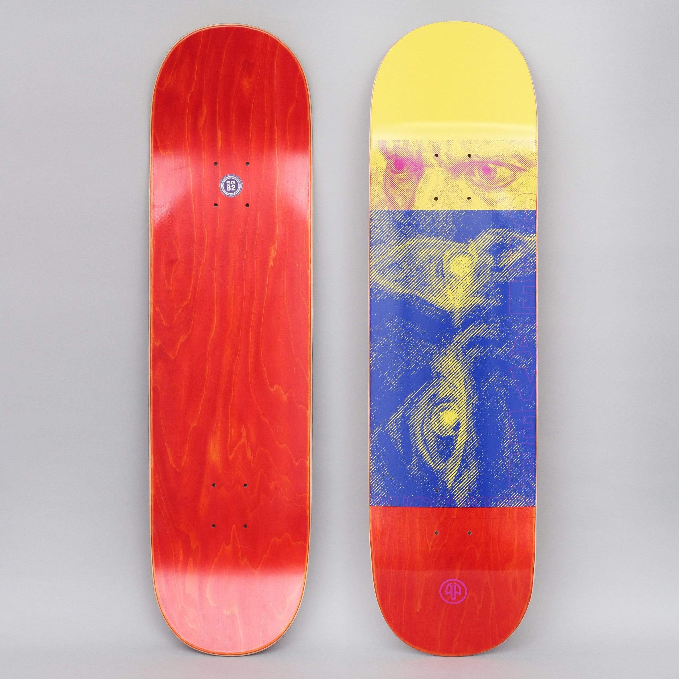 Cleaver 8.375 Bucchieri Eyes Skateboard Deck Yellow