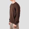Load image into Gallery viewer, Dancer Elbow Logo Crew Knit Brown