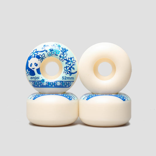 Enjoi 52mm Ming Skateboard Wheels White / Light Blue