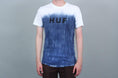 Load image into Gallery viewer, HUF Original Logo Faded Dip Dye T-Shirt Navy