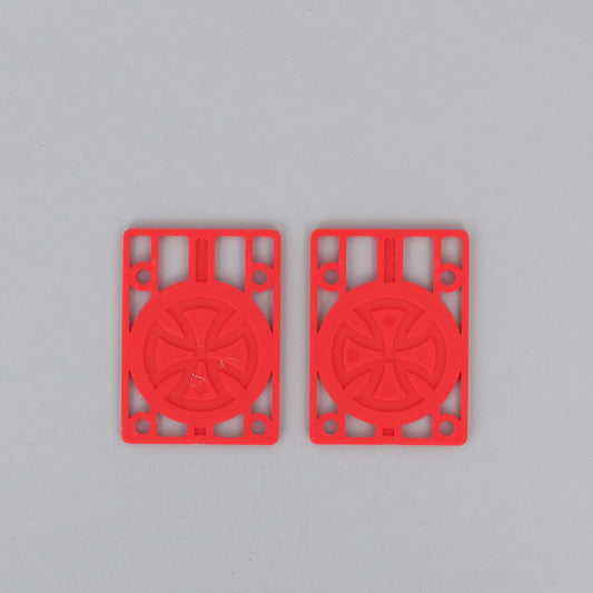 Independent 1/8 Riser Pads Red