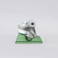 Load image into Gallery viewer, Independent 139 Chris Joslin Hollow Forged Skateboard Trucks Silver / Green (Pair)
