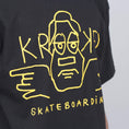 Load image into Gallery viewer, Krooked Dude T-Shirt Black / Orange-ish