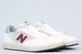 Load image into Gallery viewer, New Balance Numeric 440 Shoes White / Burgundy