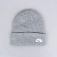 Load image into Gallery viewer, Nike SB Fisherman Beanie Dark Heather Grey / White