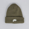 Load image into Gallery viewer, Nike SB Fisherman Beanie Medium Olive / White