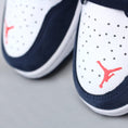Load image into Gallery viewer, Nike SB Air Jordan 1 Low QS Shoes Midnight Navy / Metallic Silver