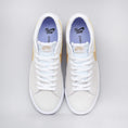 Load image into Gallery viewer, Nike SB Blazer Low GT Shoes White / Club Gold - White - Light Thistle