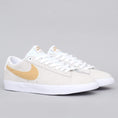 Load image into Gallery viewer, Nike SB Blazer Low GT Shoes White / Club Gold - White - Light Thistle