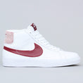 Load image into Gallery viewer, Nike SB Blazer Mid Premium Shoes White / Team Red
