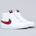 Load image into Gallery viewer, Nike SB Blazer Mid Premium Shoes White / Team Red