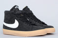 Load image into Gallery viewer, Nike SB Orange Label Blazer Mid ISO Shoes Black / White - Safety Orange