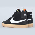 Load image into Gallery viewer, Nike SB Orange Label Blazer Mid ISO Shoes Black / White - Safety Orange