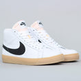 Load image into Gallery viewer, Nike SB Orange Label Blazer Mid ISO Shoes White / Black - Safety Orange