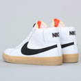 Load image into Gallery viewer, Nike SB Orange Label Blazer Mid ISO Shoes White / Black - Safety Orange