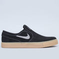Load image into Gallery viewer, Nike SB Stefan Janoski Slip Shoes Black / Gunsmoke - Gum Light Brown