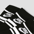 Load image into Gallery viewer, Nike Everyday Essential Stripe Crew Socks Black / White (3 Pack)